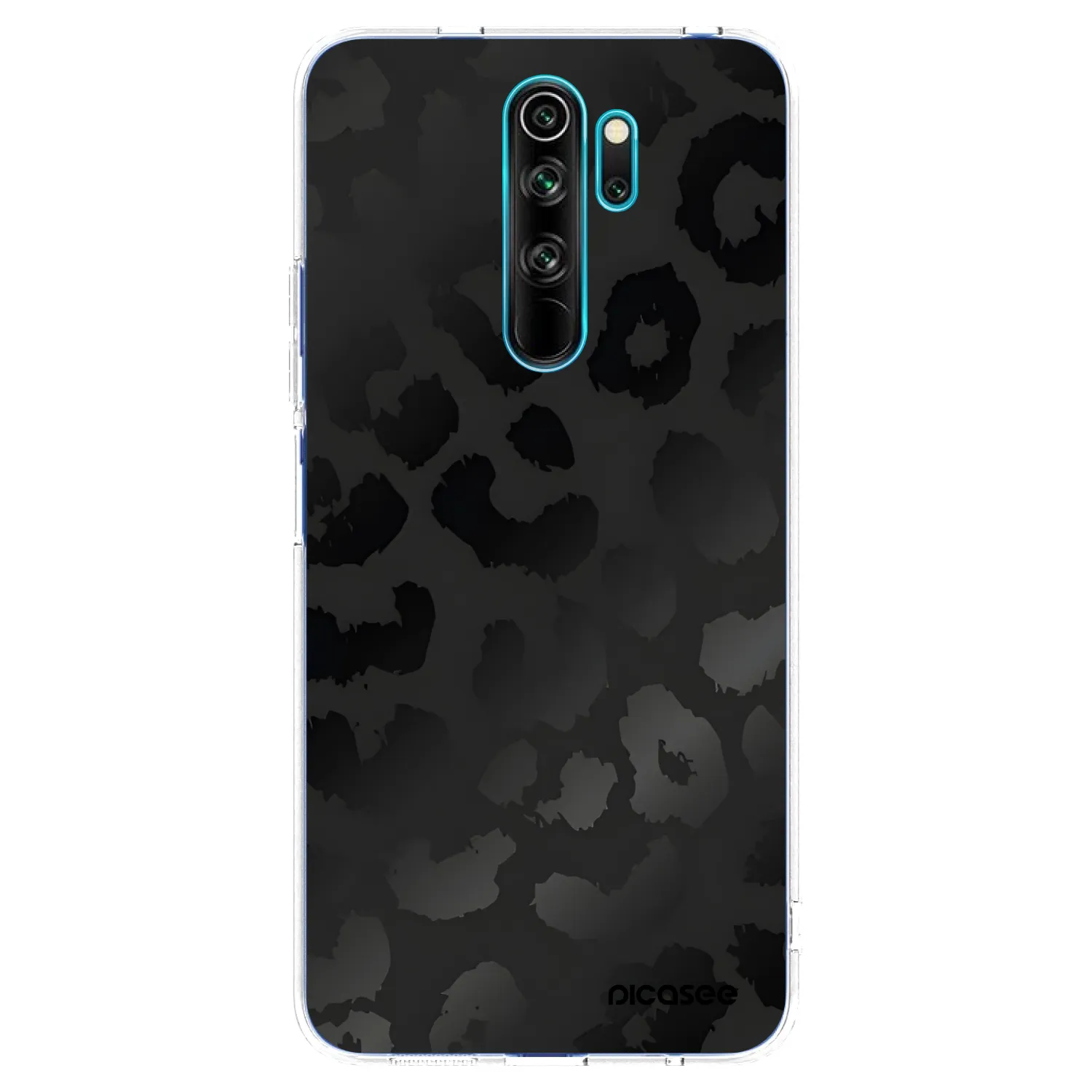 Picasee silikonowe przeźroczyste etui na Xiaomi Redmi Note 8 Pro - Midnight Leopard