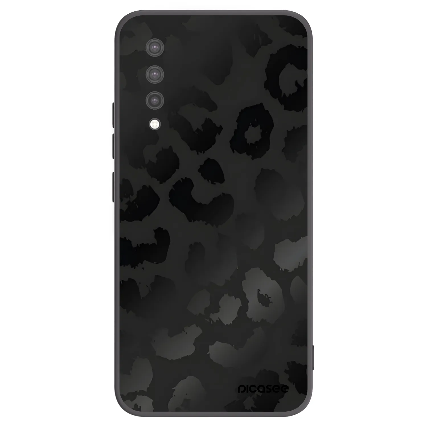 Picasee silikonowe czarne etui na Xiaomi Mi 9 Lite - Midnight Leopard