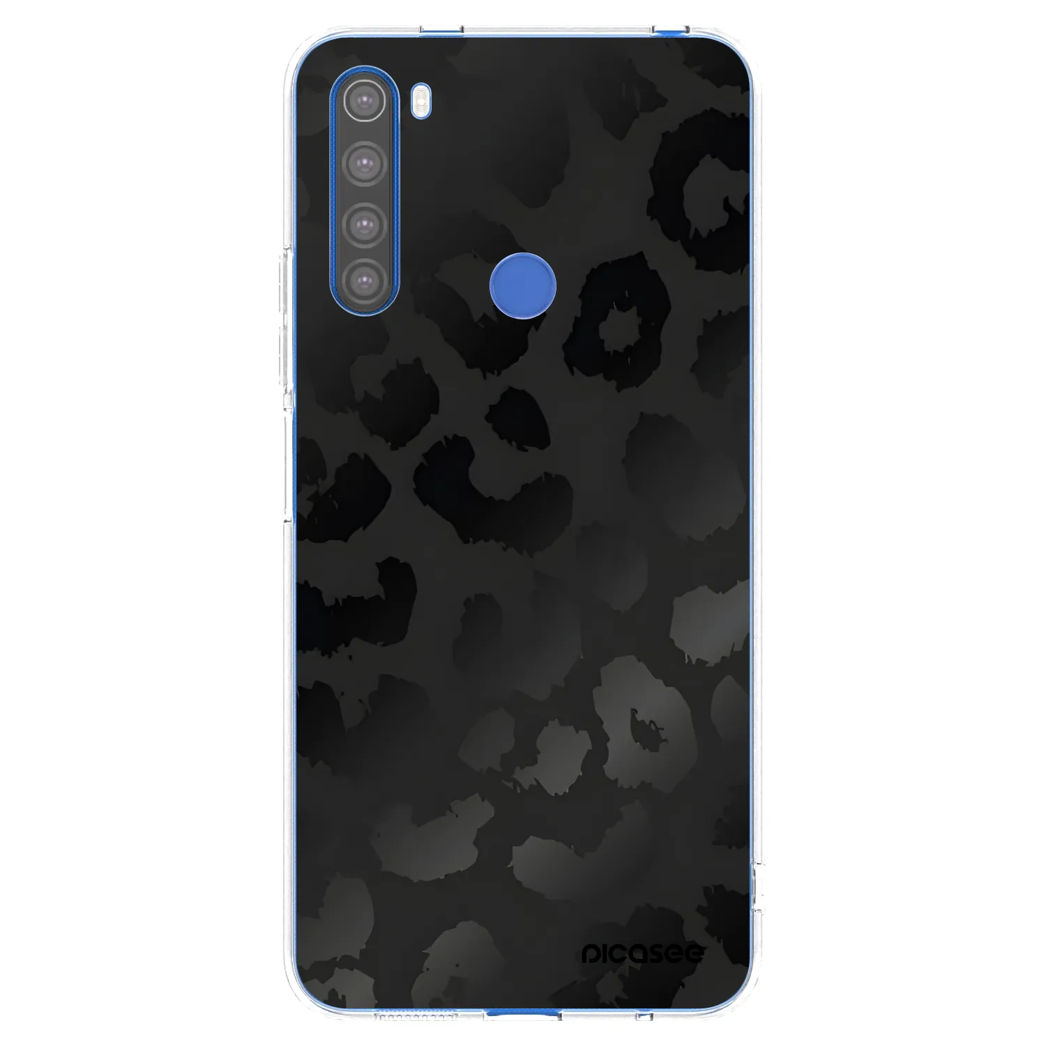 Picasee silikonowe przeźroczyste etui na Xiaomi Redmi Note 8T - Midnight Leopard
