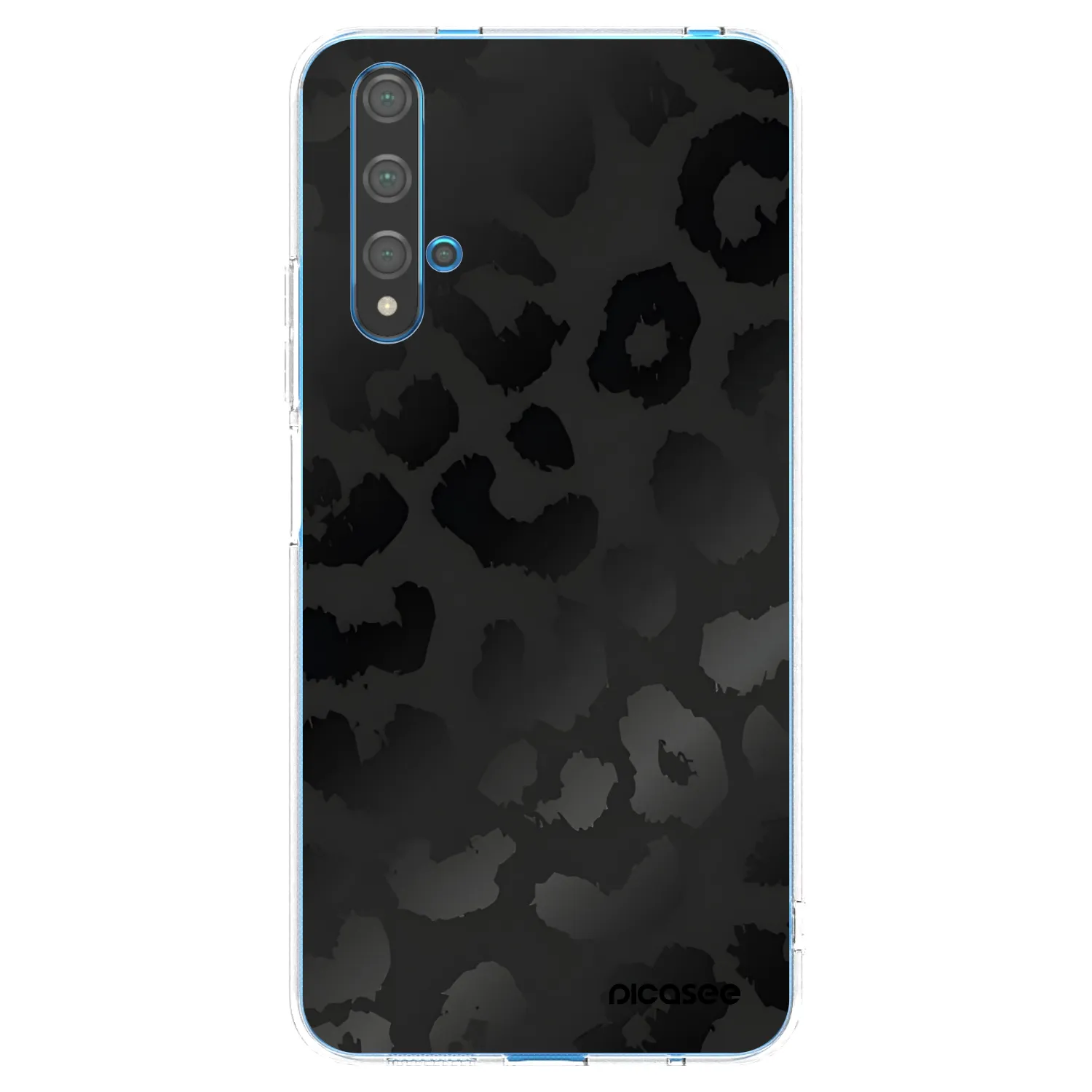 Picasee silikonowe przeźroczyste etui na Huawei Nova 5T - Midnight Leopard