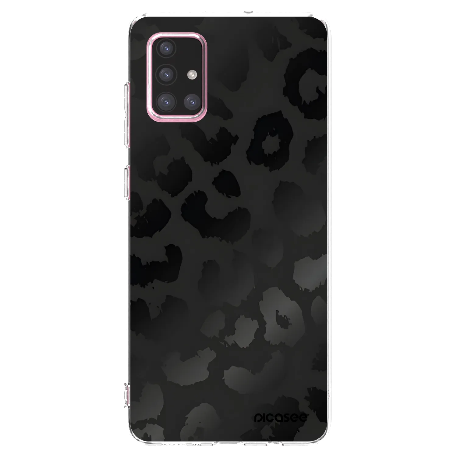 Picasee silikonowe przeźroczyste etui na Samsung Galaxy A71 A715F - Midnight Leopard