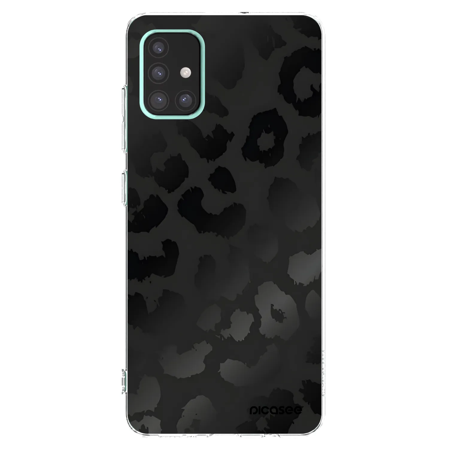 Picasee silikonowe przeźroczyste etui na Samsung Galaxy A51 A515F - Midnight Leopard