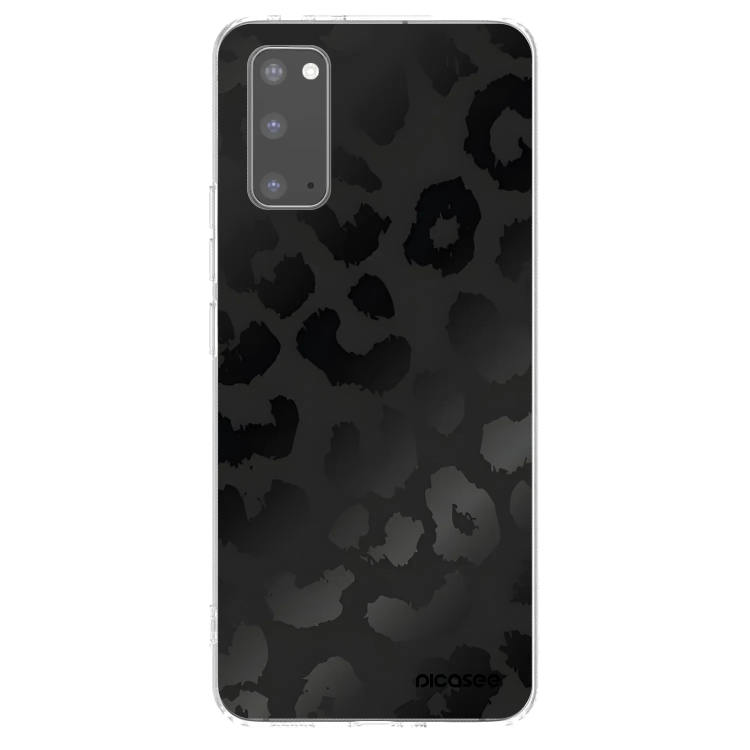Picasee silikonowe przeźroczyste etui na Samsung Galaxy S20 G980F - Midnight Leopard