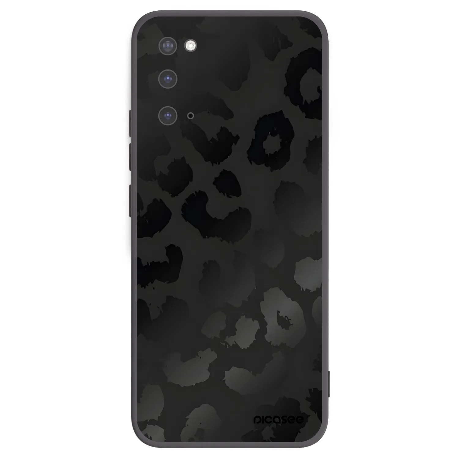 Picasee silikonowe czarne etui na Samsung Galaxy S20 G980F - Midnight Leopard