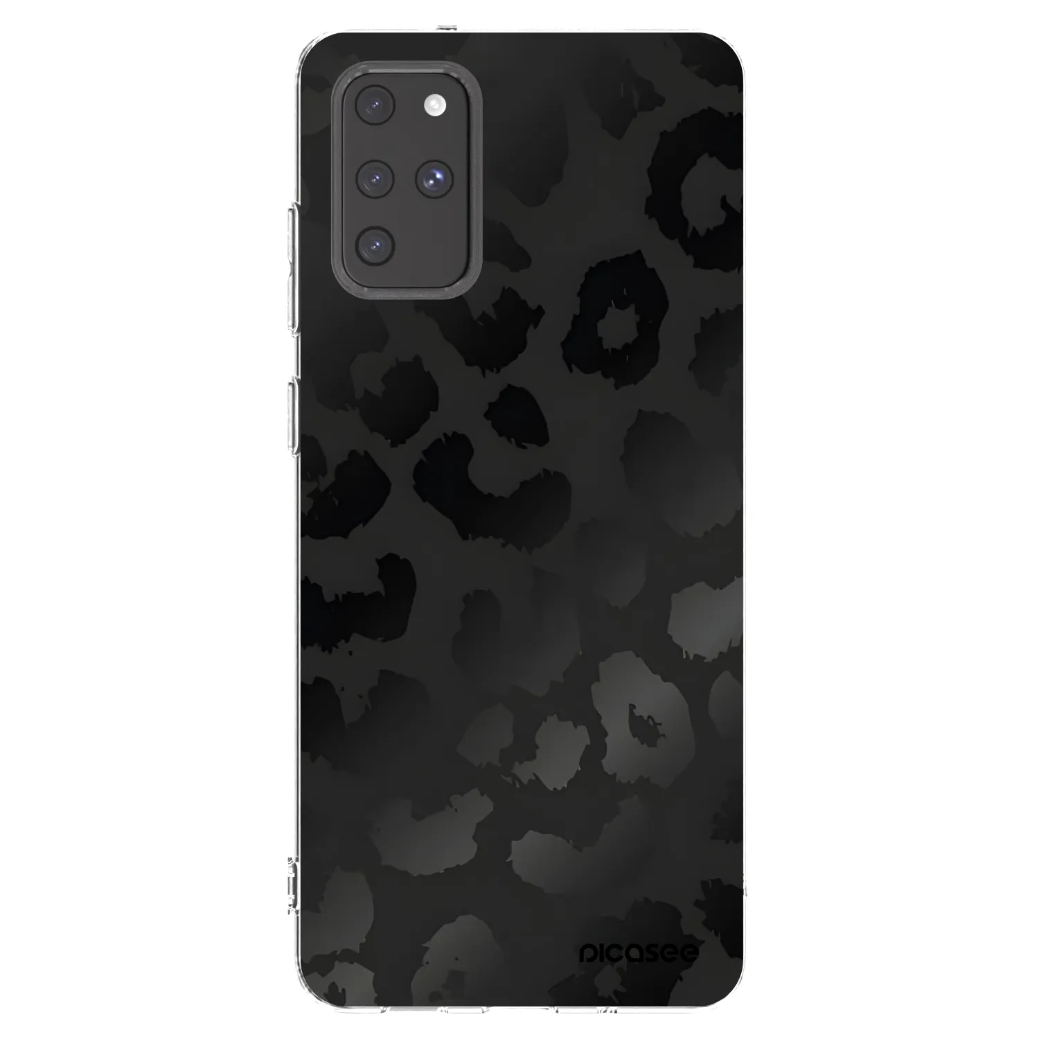 Picasee silikonowe przeźroczyste etui na Samsung Galaxy S20+ G985F - Midnight Leopard