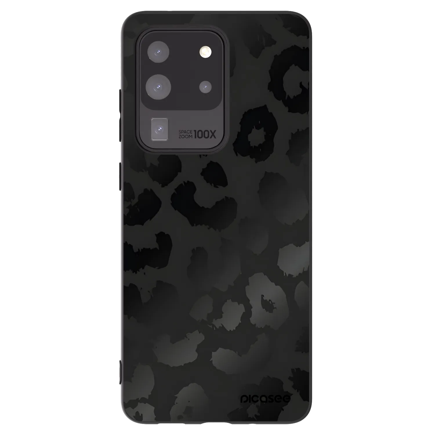 Picasee silikonowe czarne etui na Samsung Galaxy S20 Ultra 5G G988F - Midnight Leopard