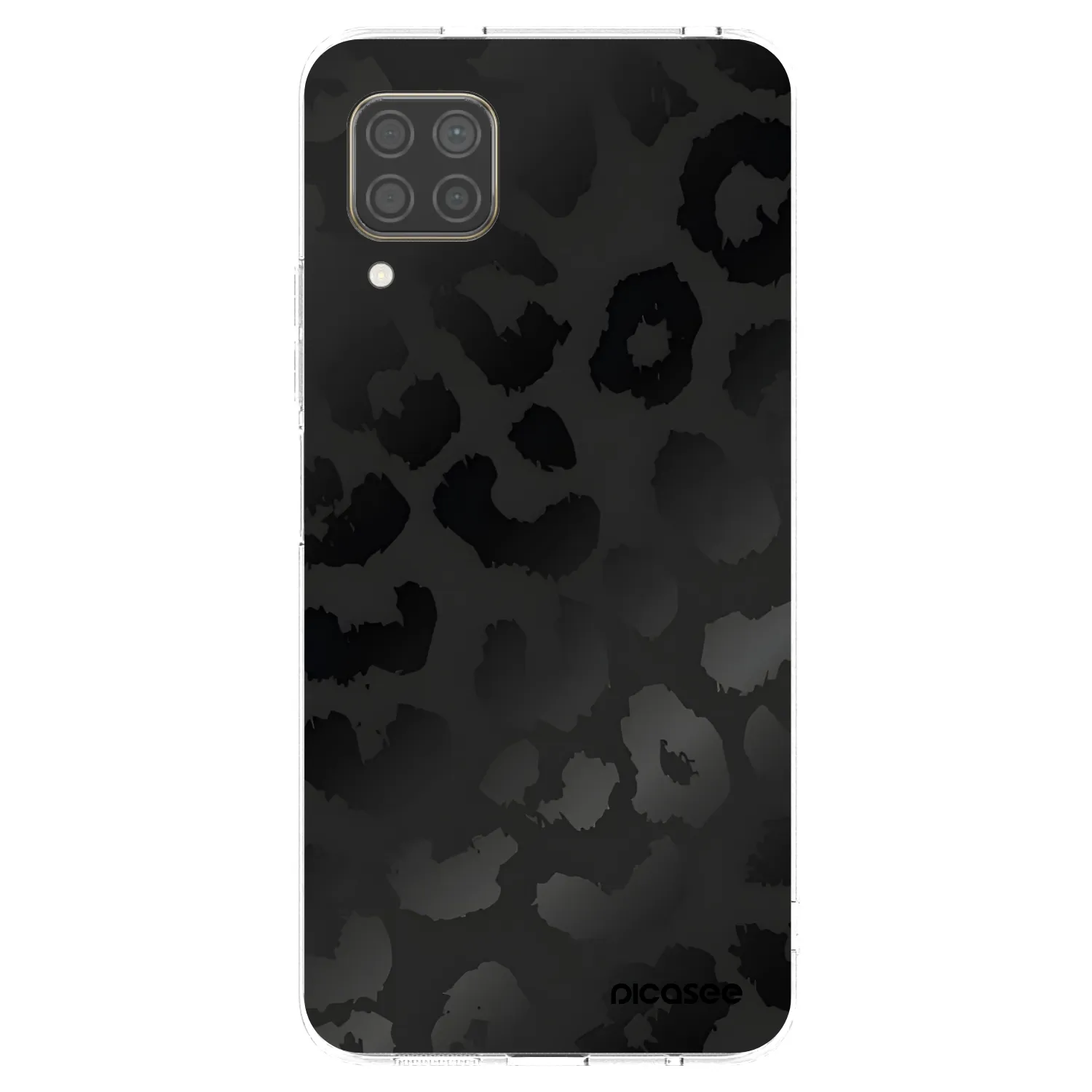 Picasee silikonowe przeźroczyste etui na Huawei P40 Lite - Midnight Leopard