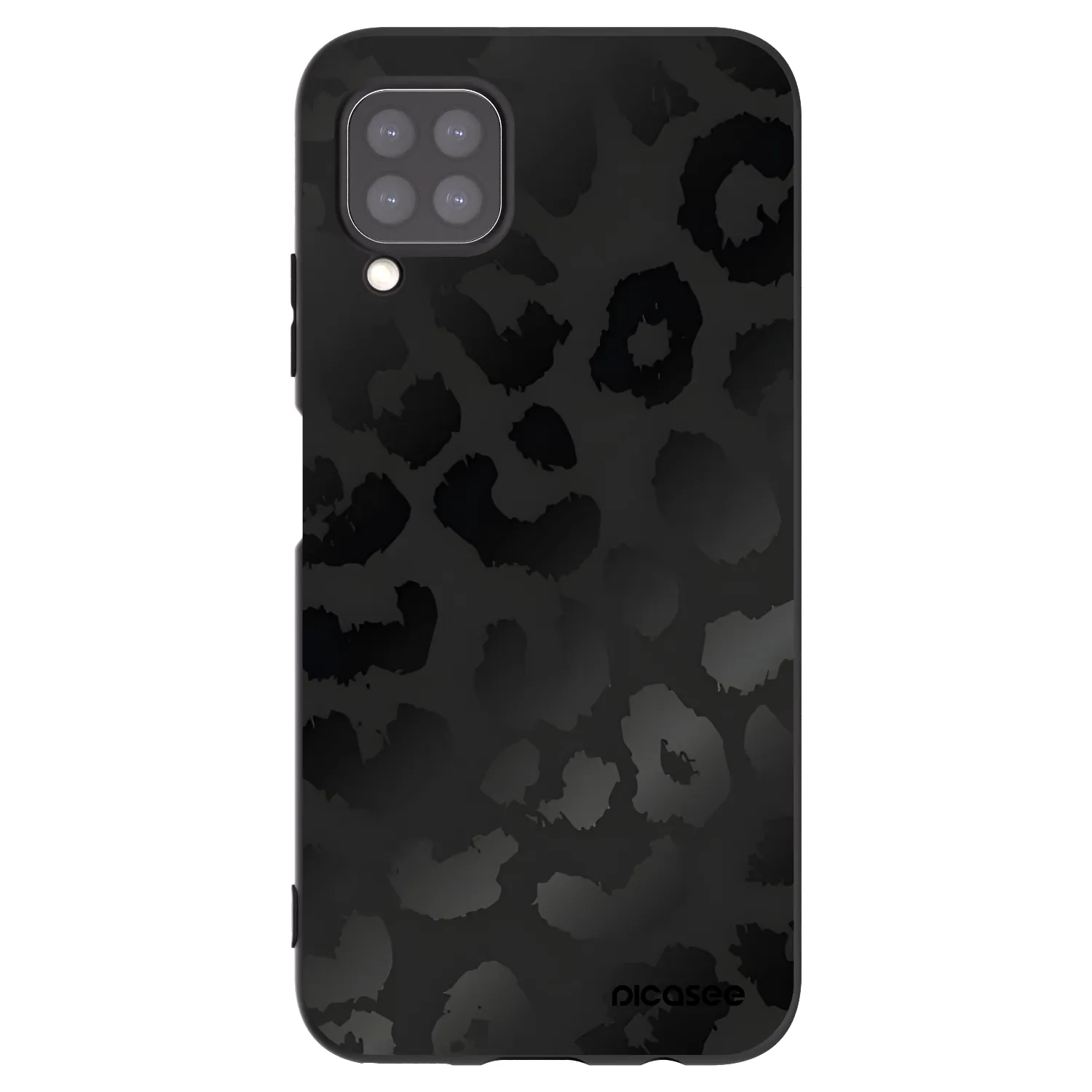 Picasee silikonowe czarne etui na Huawei P40 Lite - Midnight Leopard