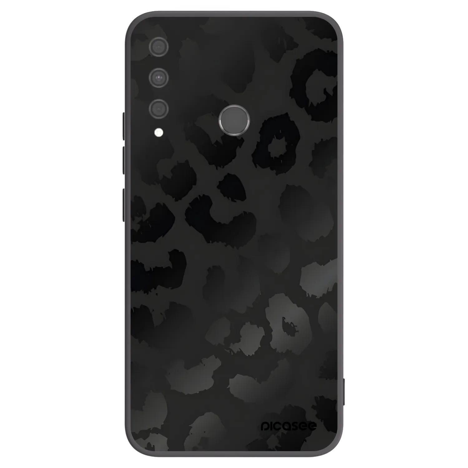 Picasee silikonowe czarne etui na Huawei P40 Lite E - Midnight Leopard