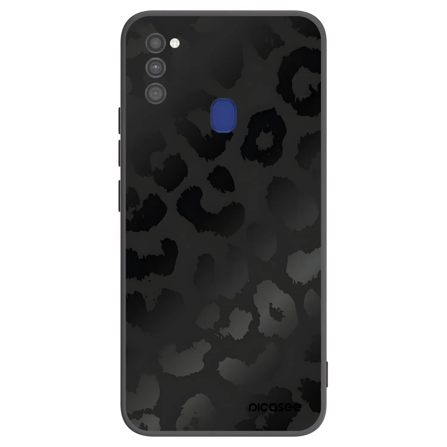 Picasee silikonowe czarne etui na Samsung Galaxy M21 M215F - Midnight Leopard