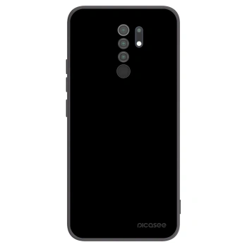 Picasee silikonowe czarne etui na Xiaomi Redmi 9 - Black Bliss