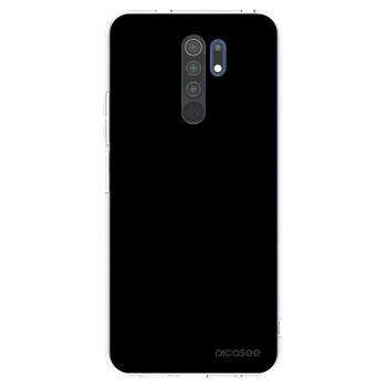 Picasee silikonowe przeźroczyste etui na Xiaomi Redmi 9 - Black Bliss