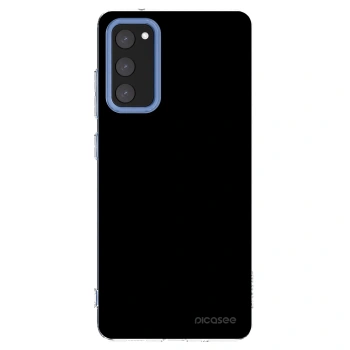 Picasee silikonowe przeźroczyste etui na Samsung Galaxy S20 FE - Black Bliss