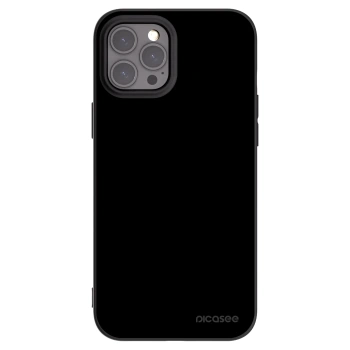 Picasee silikonowe czarne etui na Apple iPhone 12 Pro Max - Black Bliss