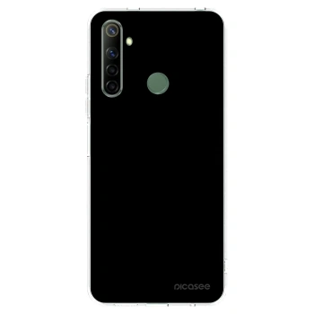 Picasee silikonowe przeźroczyste etui na Realme 6i - Black Bliss