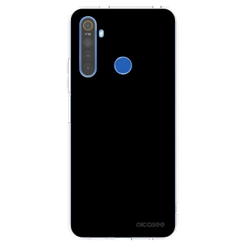 Picasee silikonowe przeźroczyste etui na Realme 5 - Black Bliss