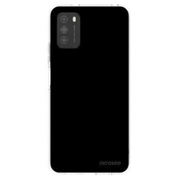 Picasee silikonowe przeźroczyste etui na Xiaomi Poco M3 - Black Bliss