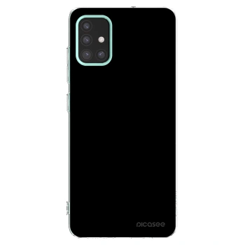 Picasee silikonowe przeźroczyste etui na Samsung Galaxy M31s - Black Bliss