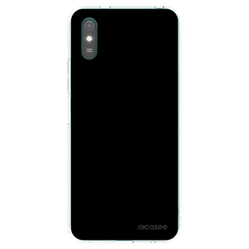 Picasee silikonowe przeźroczyste etui na Xiaomi Redmi 9AT - Black Bliss