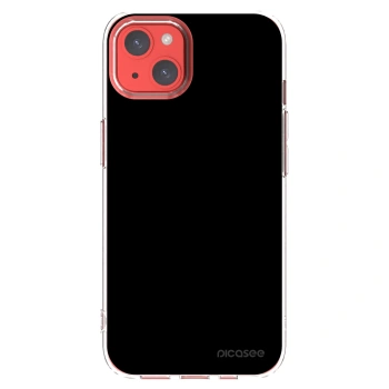 Picasee silikonowe przeźroczyste etui na Apple iPhone 13 - Black Bliss