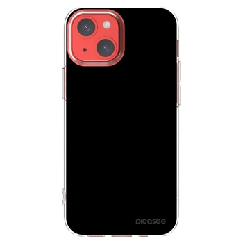Picasee silikonowe przeźroczyste etui na Apple iPhone 13 mini - Black Bliss