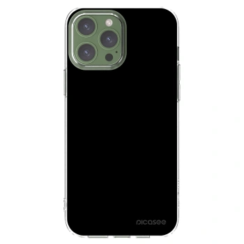 Picasee silikonowe przeźroczyste etui na Apple iPhone 13 Pro Max - Black Bliss