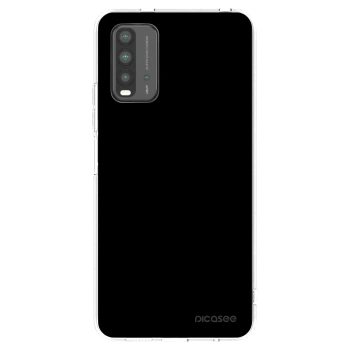 Picasee silikonowe przeźroczyste etui na Xiaomi Redmi 9T - Black Bliss