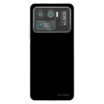 Picasee silikonowe przeźroczyste etui na Xiaomi Mi 11 Ultra - Black Bliss