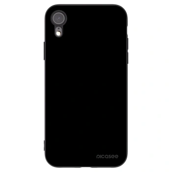 Picasee silikonowe czarne etui na Apple iPhone XR - Black Bliss