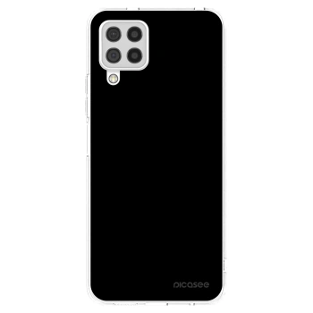 Picasee silikonowe przeźroczyste etui na Samsung Galaxy A22 A225F 4G - Black Bliss