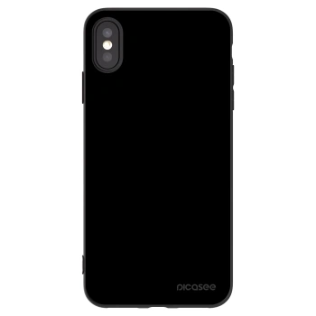 Picasee silikonowe czarne etui na Apple iPhone XS Max - Black Bliss