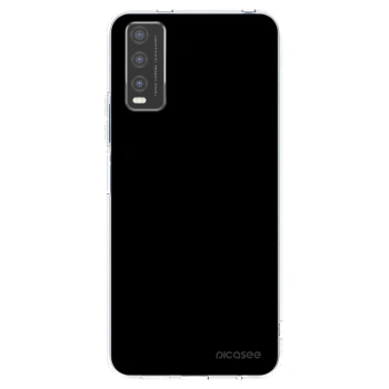 Picasee silikonowe przeźroczyste etui na Vivo Y20s - Black Bliss