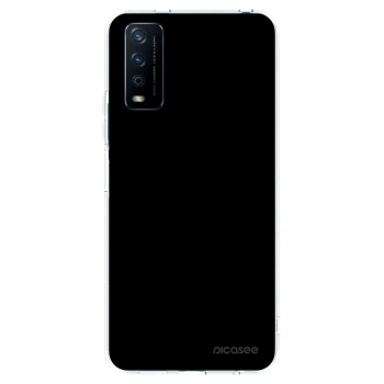 Picasee silikonowe przeźroczyste etui na Vivo Y11s - Black Bliss