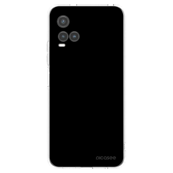 Picasee silikonowe przeźroczyste etui na Vivo Y33s - Black Bliss