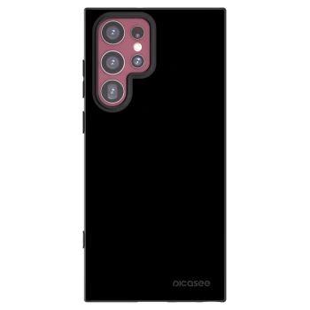 Picasee silikonowe czarne etui na Samsung Galaxy S22 Ultra 5G - Black Bliss