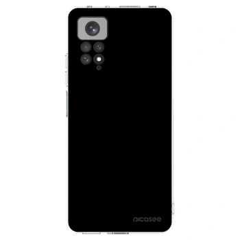 Picasee silikonowe przeźroczyste etui na Xiaomi Redmi Note 11S 4G - Black Bliss