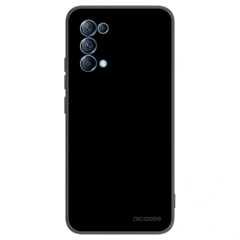 Picasee silikonowe czarne etui na OPPO Reno 5 5G - Black Bliss