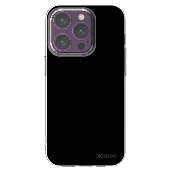 Picasee silikonowe przeźroczyste etui na Apple iPhone 14 Pro - Black Bliss