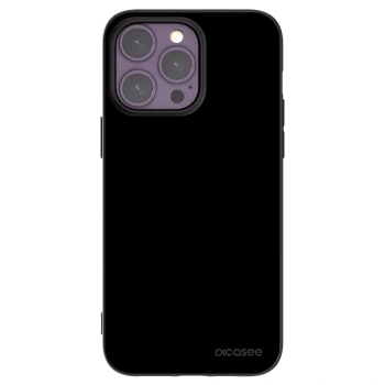 Picasee silikonowe czarne etui na Apple iPhone 14 Pro Max - Black Bliss
