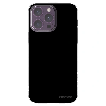 Picasee silikonowe przeźroczyste etui na Apple iPhone 14 Pro Max - Black Bliss