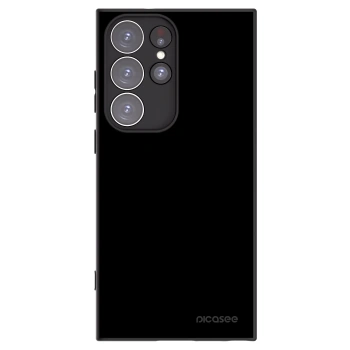 Picasee silikonowe czarne etui na Samsung Galaxy S23 Ultra 5G - Black Bliss