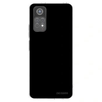 Picasee silikonowe przeźroczyste etui na Xiaomi Redmi Note 11S 5G - Black Bliss