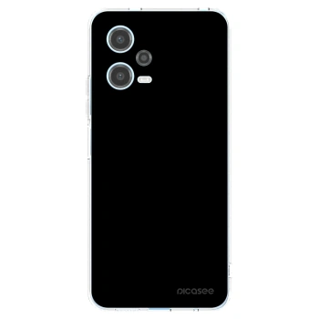 Picasee silikonowe przeźroczyste etui na Xiaomi Redmi Note 12 5G - Black Bliss