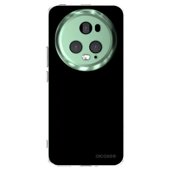 Picasee silikonowe przeźroczyste etui na Honor Magic5 Pro - Black Bliss