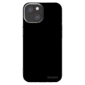 Picasee silikonowe przeźroczyste etui na Apple iPhone 15 - Black Bliss