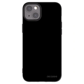 Picasee silikonowe czarne etui na Apple iPhone 15 Plus - Black Bliss
