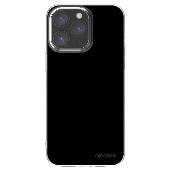 Picasee silikonowe przeźroczyste etui na Apple iPhone 15 Pro Max - Black Bliss