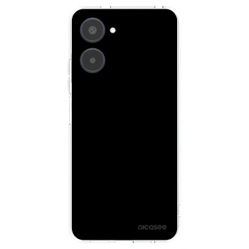 Picasee silikonowe przeźroczyste etui na Realme 10 4G - Black Bliss