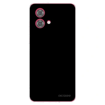 Picasee silikonowe przeźroczyste etui na Motorola Moto G84 5G - Black Bliss