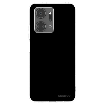 Picasee silikonowe przeźroczyste etui na Honor X7a - Black Bliss